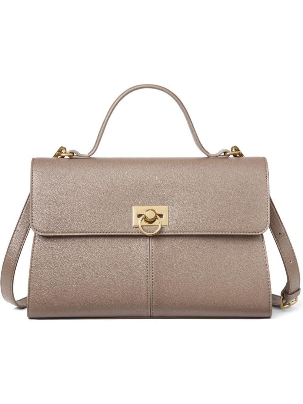 Stylish Vintage Satchel Handbag for Women | Structured Top Handle Purse